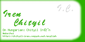 iren chityil business card